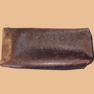 VGUC Portland Leather Utility Bag Dark Brown Pebbled Leather